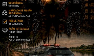Força Tática Prende Homem com Mandado de Prisão em Fazenda de Canarana