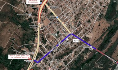Marginais de rodovia federal serão interditadas por três dias para obras em Rosário Oeste