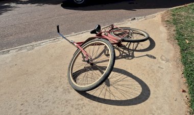 Ciclista em estado grave após colisão com moto em Sinop