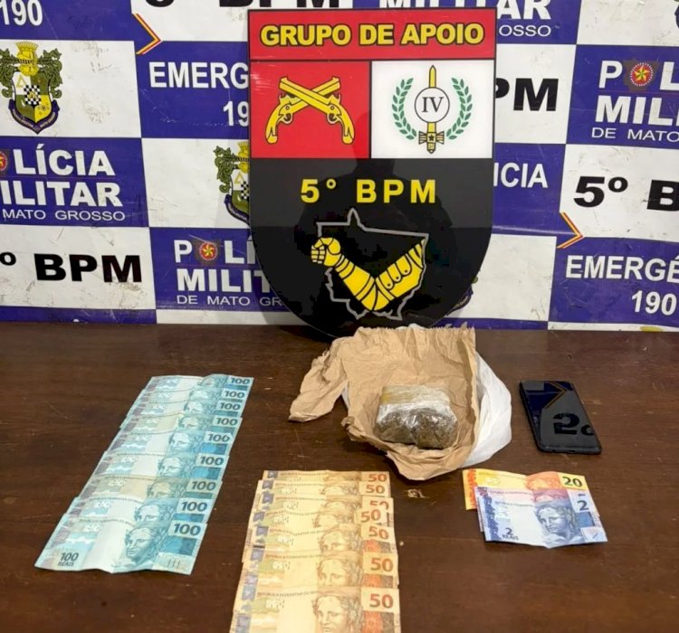 Polícia Militar Prende Homem por Tráfico de Drogas em Bar no Jardim Liberdade, Rondonópolis