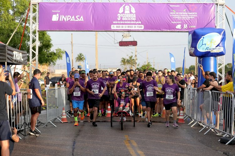 Corrida Maria da Penha Atraí Mais de 900 Participantes em Sinop para Lançar Agosto Lilás