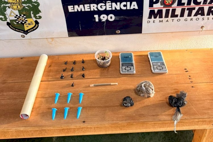 Polícia Militar apreende drogas e detém suspeitos em operação em Lambari D’Oeste