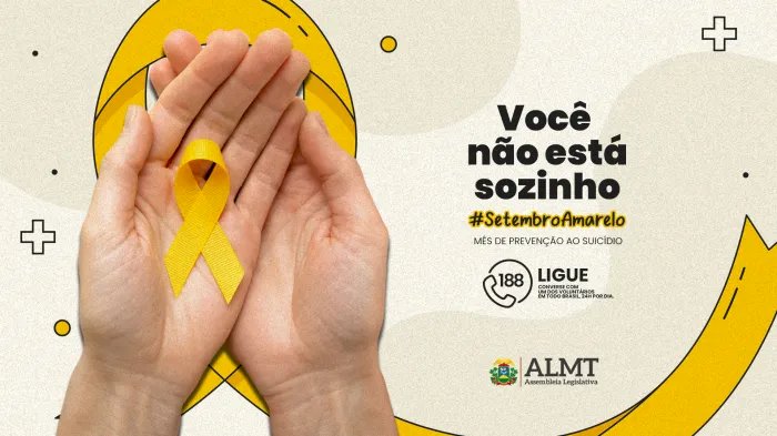 ALMT Lança Campanha Digital de Conscientização sobre Setembro Amarelo Focada na Saúde Mental das Mulheres