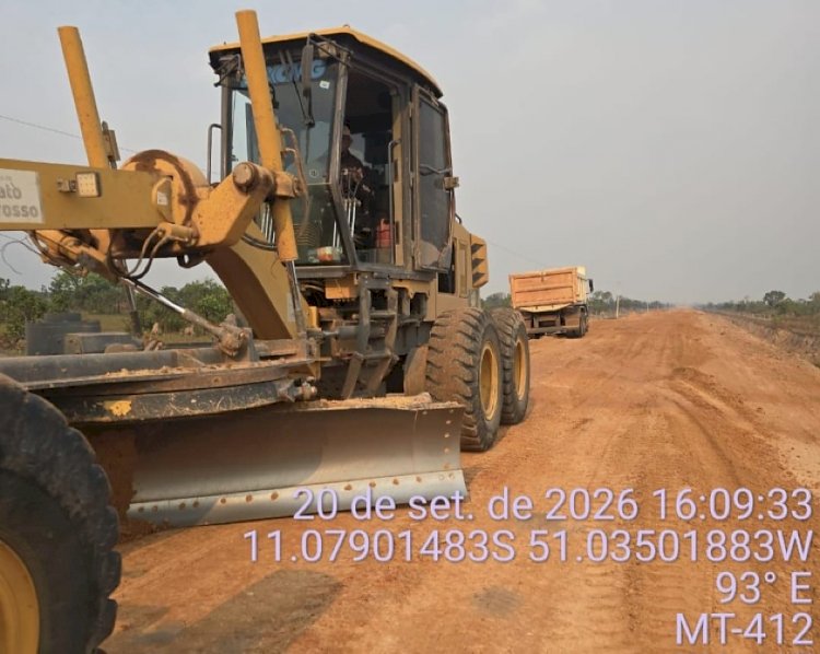 Avanço nas Obras de Infraestrutura nas Rodovias MT-100 e 412 em Luciara