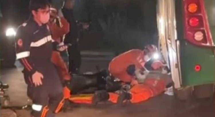 Motociclista morre após colisão com ônibus de transporte coletivo em Cuiabá