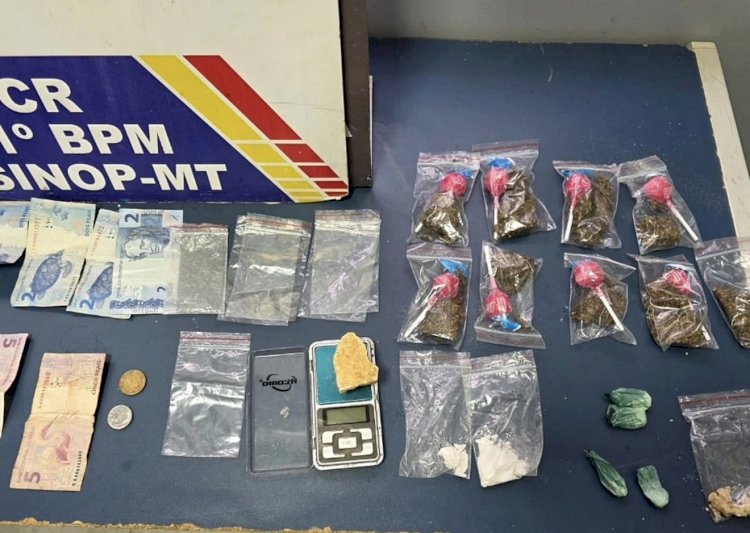 Polícia Militar apreende drogas em Santa Carmem; dois detidos