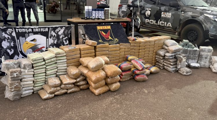 Operação descobre ‘casas-cofre’ com 385 tabletes de drogas e armas em Pontes e Lacerda