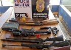 Operação resulta na prisão de 5 pessoas e apreensão de 8 armas de fogo em garimpo
