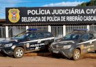 Polícia Judiciária Civil prende suspeito de roubo em fazenda de Ribeirão Cascalheira, localiza drogas e veículo roubado durante operação