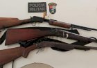 PM prende suspeito de furto e abate de gado e apreende três armas de fogo em distrito no Araguaia