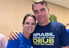 ”Vou lutar pelo Brasil até o final”, diz Flávio Bolsonaro durante passagem por MT