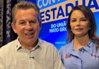 Mauro e Virgínia participam do adesivaço de Max Russi em Barra do Garças