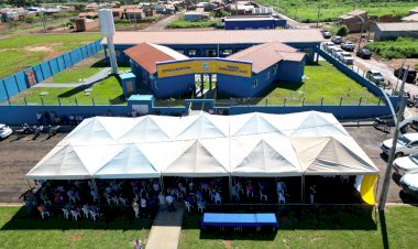 Com recursos próprios, Prefeitura de Novo São Joaquim inaugura prédio da Escola Mun. Profº Norval Augusto Coelho