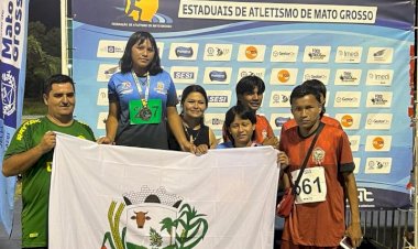 Atletas de Campinápolis ganham medalhas no Campeonato Estadual Caixa de Atletismo sub-16 em Cuiabá