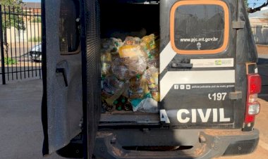 Polícia recupera parte de carga de óleo saqueada de caminhão na BR-070