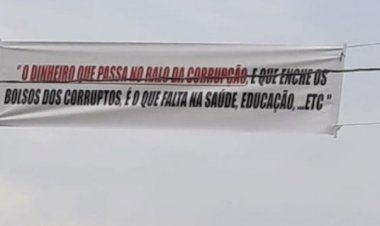 Faixas de protesto contra corrupção são removidas pela prefeitura de São Félix do Araguaia ; vídeo