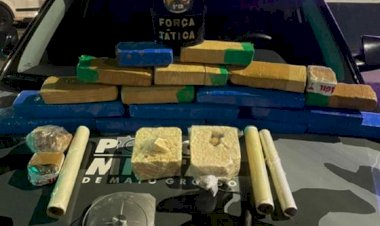 Força Tática apreende 14 kg de drogas no Jardim dos Ipês em Barra do Garças