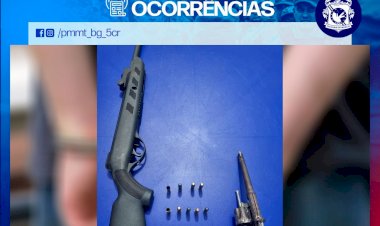 Homem é preso por posse e disparo de arma de fogo no distrito de Itaquerê