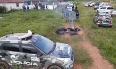 Polícia Militar impede mais uma invasão de terras em MT; oito pessoas são presas