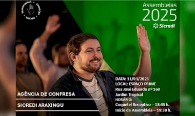 Assembleia da agência Sicredi de Confresa/MT ocorre hoje, dia 11, no Espaço Prime