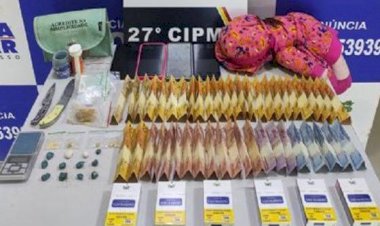 Trio é preso com entorpecentes escondidos em boneca de criança na região Araguaia