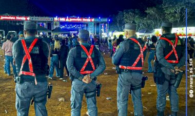 PMMT reforça policiamento ostensivo durante festa de rodeio em Novo São Joaquim