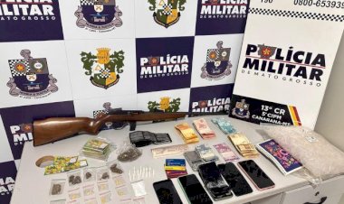 PM de Canarana prende cinco traficantes e fecha ponto de distribuição de drogas