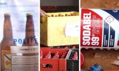 Fábrica clandestina adulterava até 900 caixas de cerveja por semana em MT; soda cáustica encontrada no local