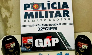 Polícia Militar de Nova Xavantina prende dois faccionados por tráfico de drogas durante “Operação Tolerância Zero”