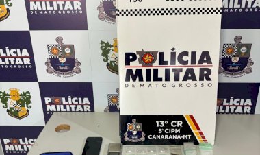 Discussão de casal termina em flagrante de tráfico de drogas em Canarana