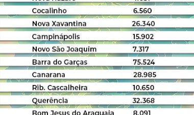 IBGE atualiza estimativa e cidades do Araguaia registram aumento da população