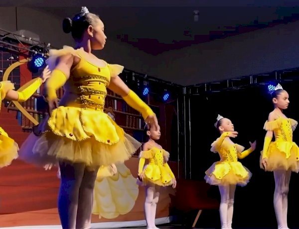 VÍDEO - Projeto Social Ballet encanta público com espetáculo “A Bela e a Fera” em Novo São Joaquim