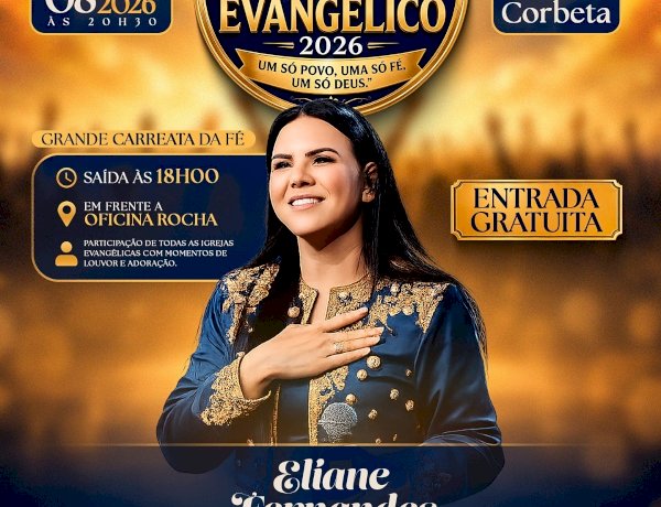 Campinápolis celebra Dia do Evangelho com carreata da fé e show nacional de Eliane Fernandes