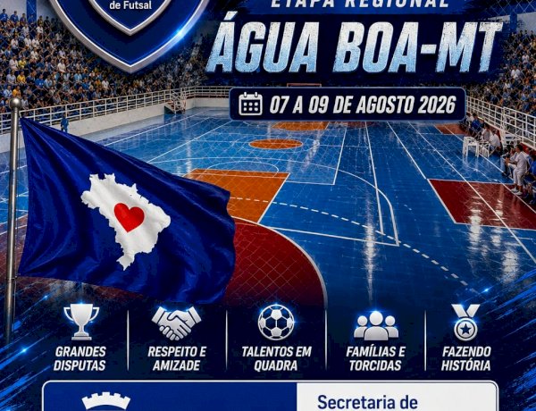 Água Boa será palco da Liga Azul de Futsal com equipes de vários estados do Brasil