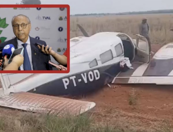 Piloto sofre ferimento leve em pouso de emergência de avião que buscava deputado Júlio Campos em Araguaiana