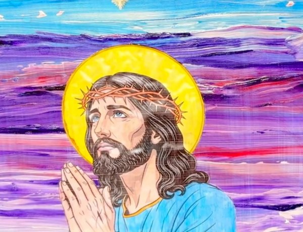 Crianças atendidas pelo CAE de Campinápolis produzem quadros de arte sacra