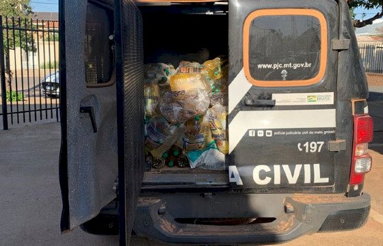 Polícia recupera parte de carga de óleo saqueada de caminhão na BR-070