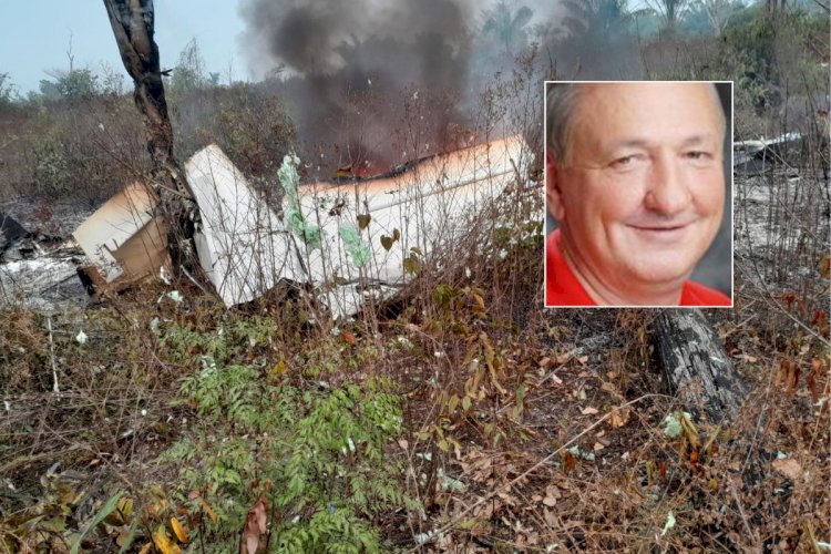 Avião de pequeno porte cai em zona rural de Mato Grosso e deixa 5 mortos