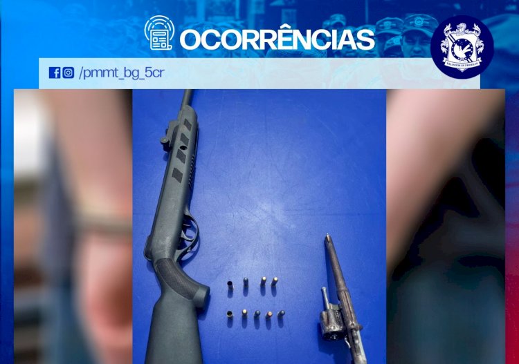 Homem é preso por posse e disparo de arma de fogo no distrito de Itaquerê