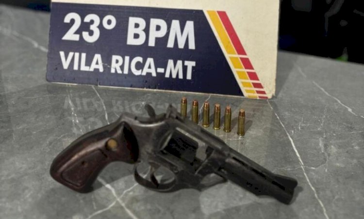 Polícia Militar prende homem que agrediu e ameaçou esposa com arma de fogo na região do Araguaia