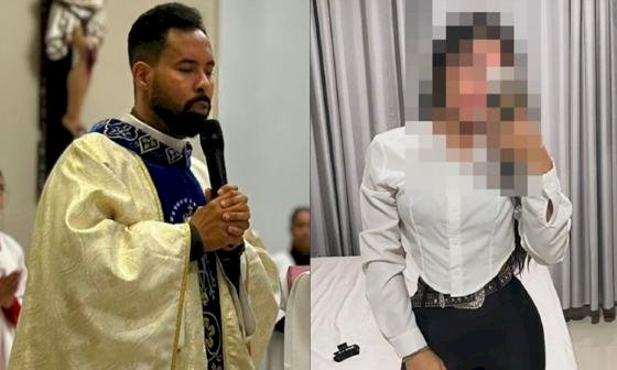 Padre flagrado com mulher nega relação: “Ela pediu para banhar