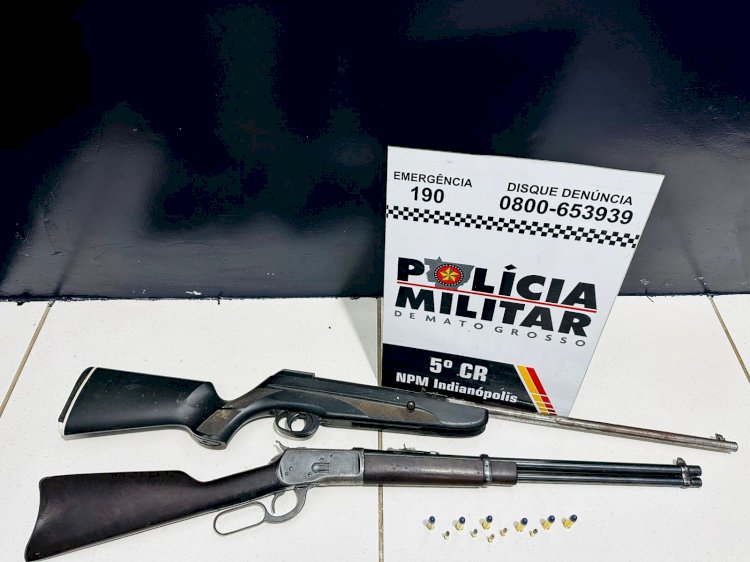 Operação Tolerância Zero resulta em prisão por porte ilegal de armas na zona rural de Indianópolis