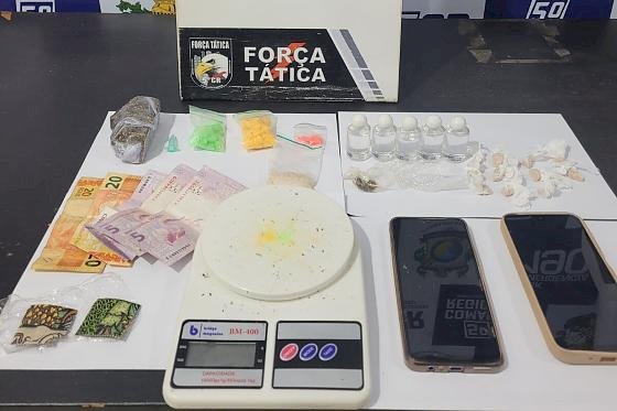 Um homem e dois menores são presos por tráfico de drogas nesta sexta-feira em Barra do Garças