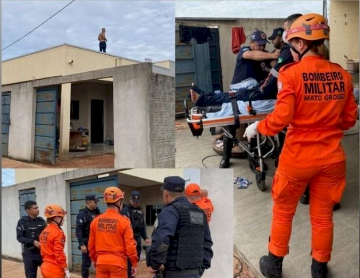Bombeiros contêm paciente em surto após fuga de hospital em Confresa