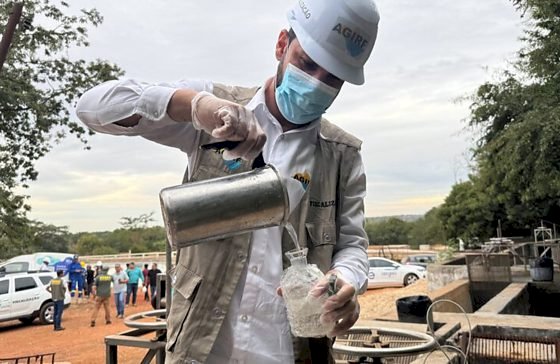 AGIRF participa de reunião e realiza coleta de amostras na ETE Anchieta em Barra do Garças