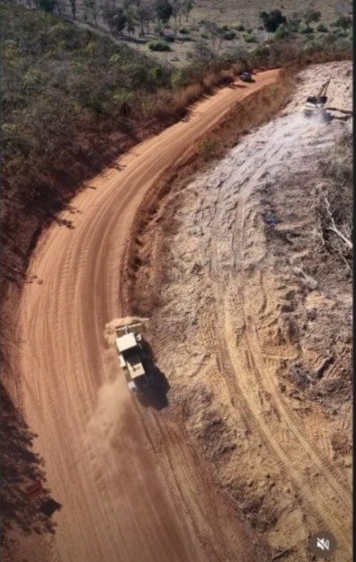 Prefeitura inicia corte de serra na MT-415 para reforçar segurança e melhorar tráfego em Novo São Joaquim