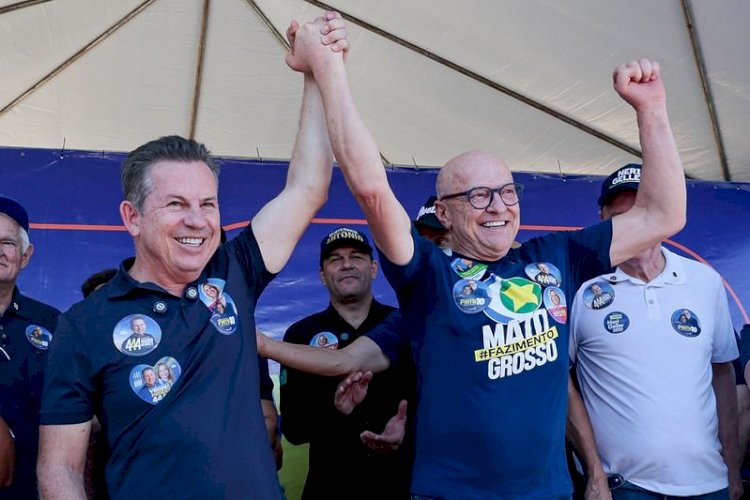 Em primeiro ato de campanha, Mauro Mendes desafia “velha política” e pede continuidade em MT