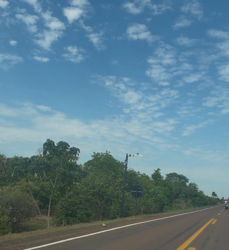 PRF instala câmera de controle de tráfego na BR-158 entre Nova Xavantina e Água Boa